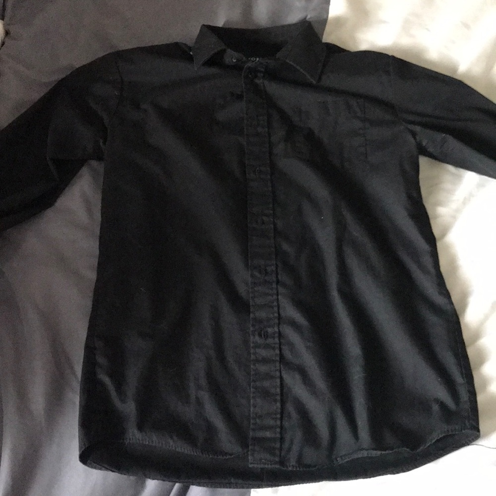 Black button up XL Boys Shirt